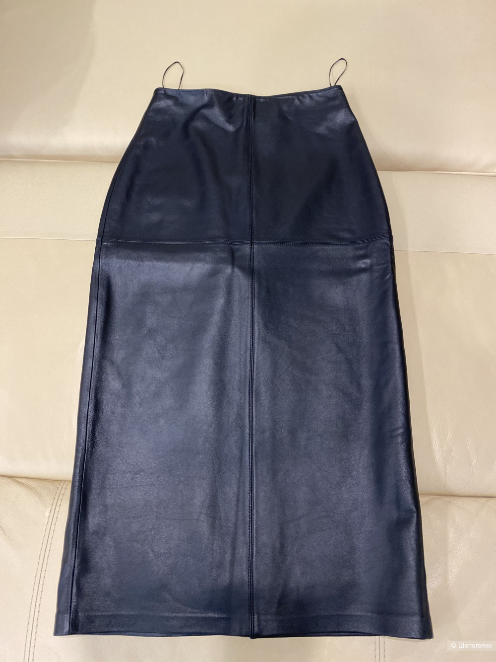 Юбка натуральная кожа, LIME, XS