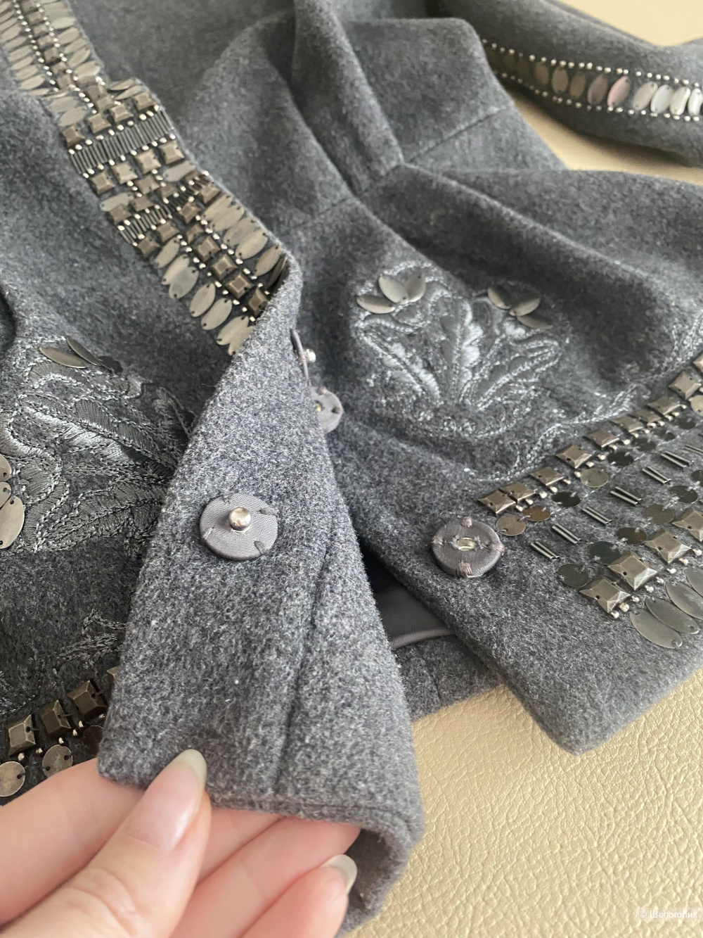 Пальто, пиджак шерстяной, hm, xs