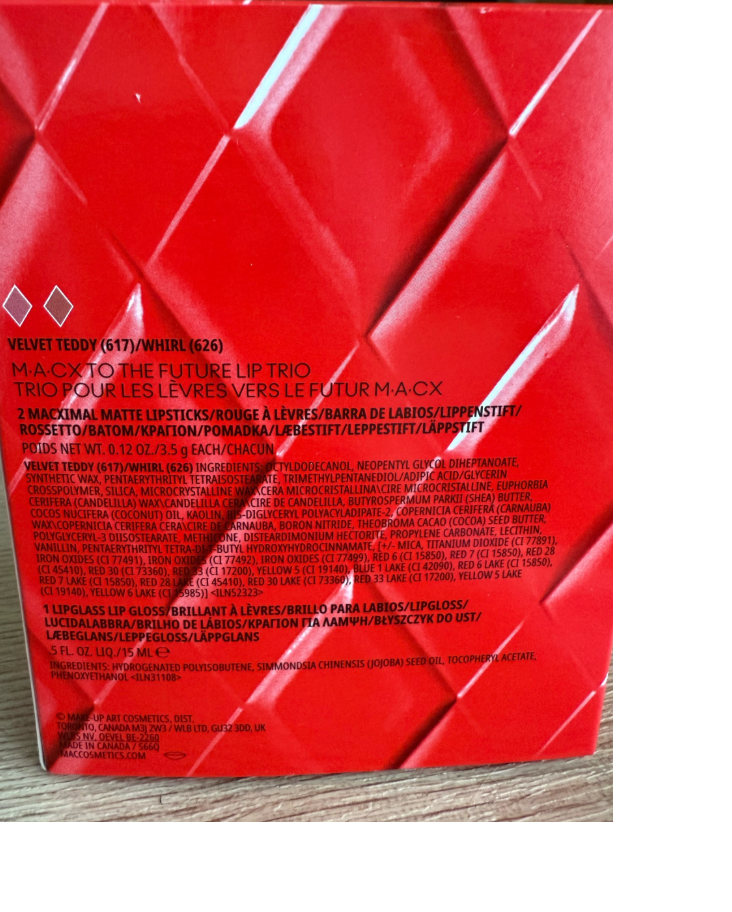 MAC помада+блеск