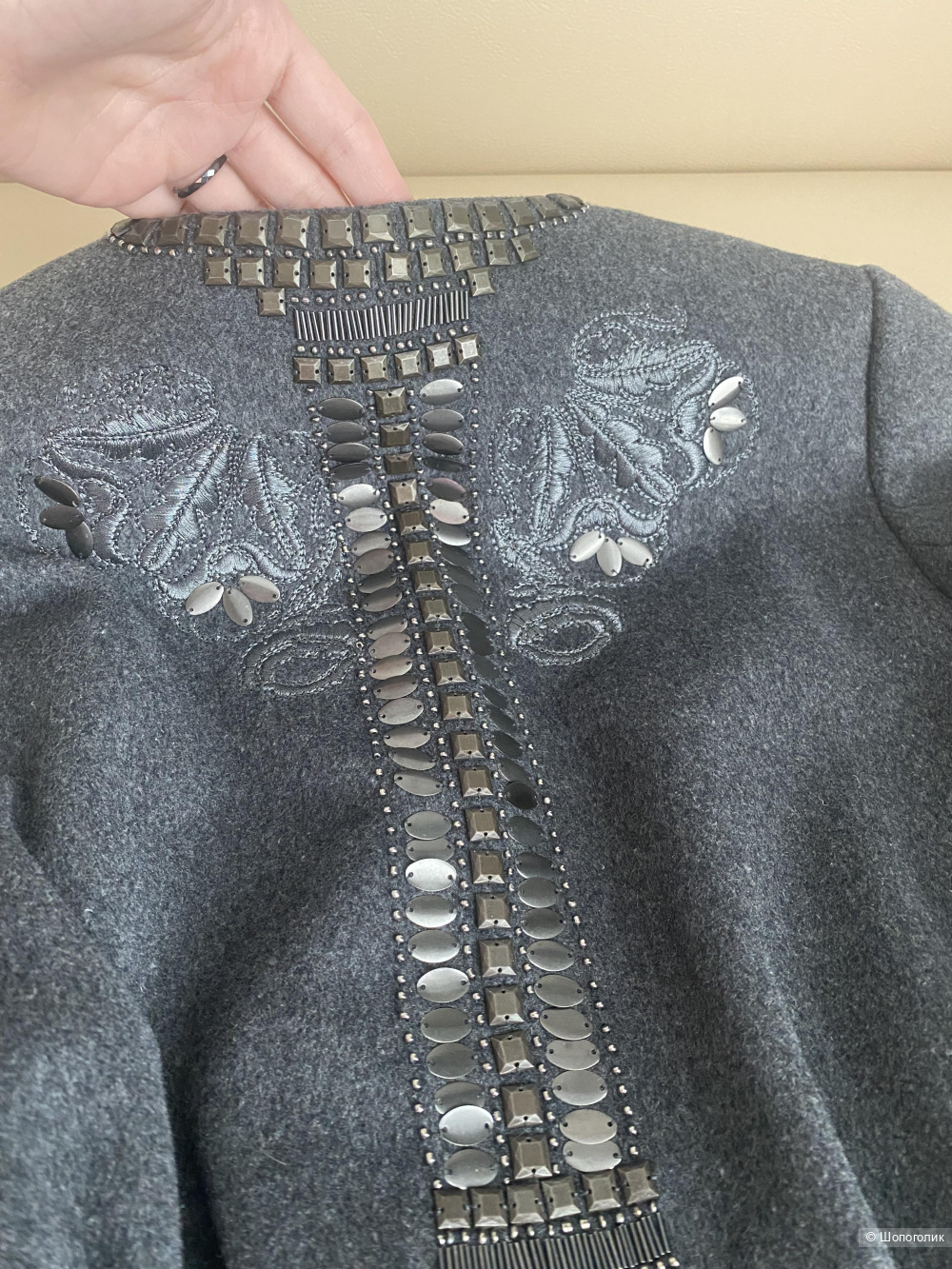 Пальто, пиджак шерстяной, hm, xs