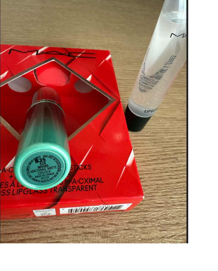 MAC помада+блеск