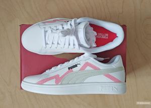 Кожаные кеды Puma Smash размер 36,5 EU 37,5, 24,4 см