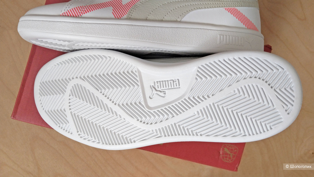 Кожаные кеды Puma Smash размер 36,5 EU 37,5, 24,4 см