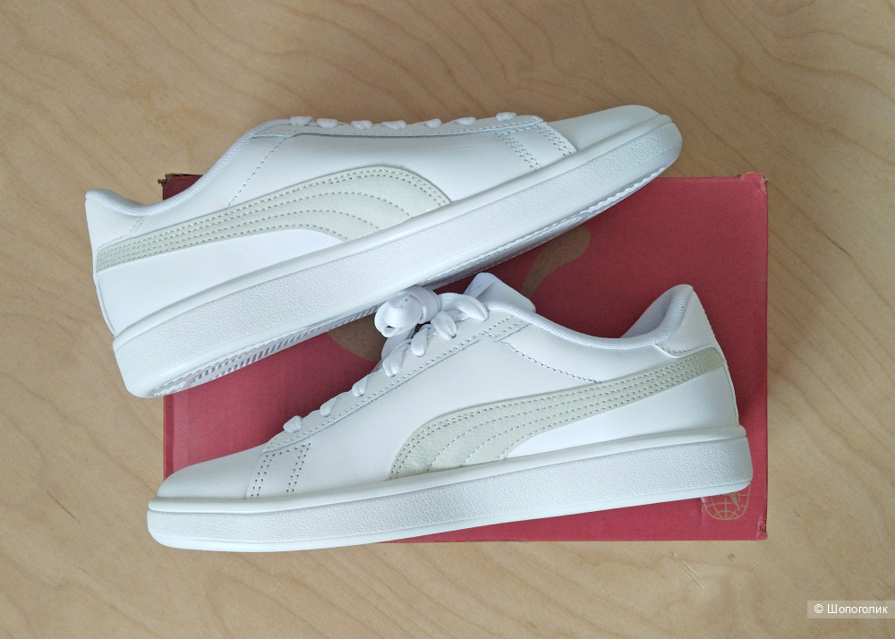 Кожаные кеды Puma Smash размер 36,5 EU 37,5, 24,4 см