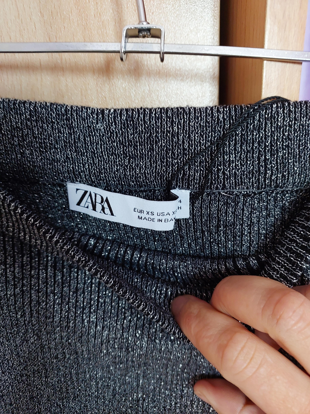 Юбка zara металлик 40-42-44