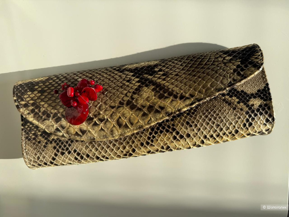 Клатч из кожи питона