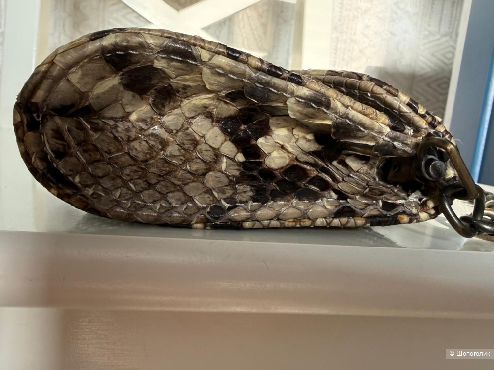 Клатч из кожи питона