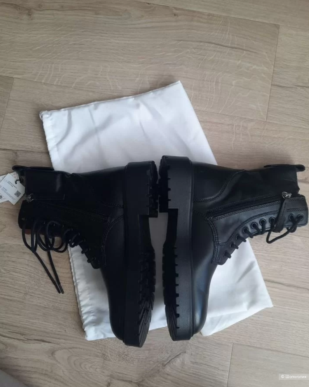 Кожаные ботинки Zara 38