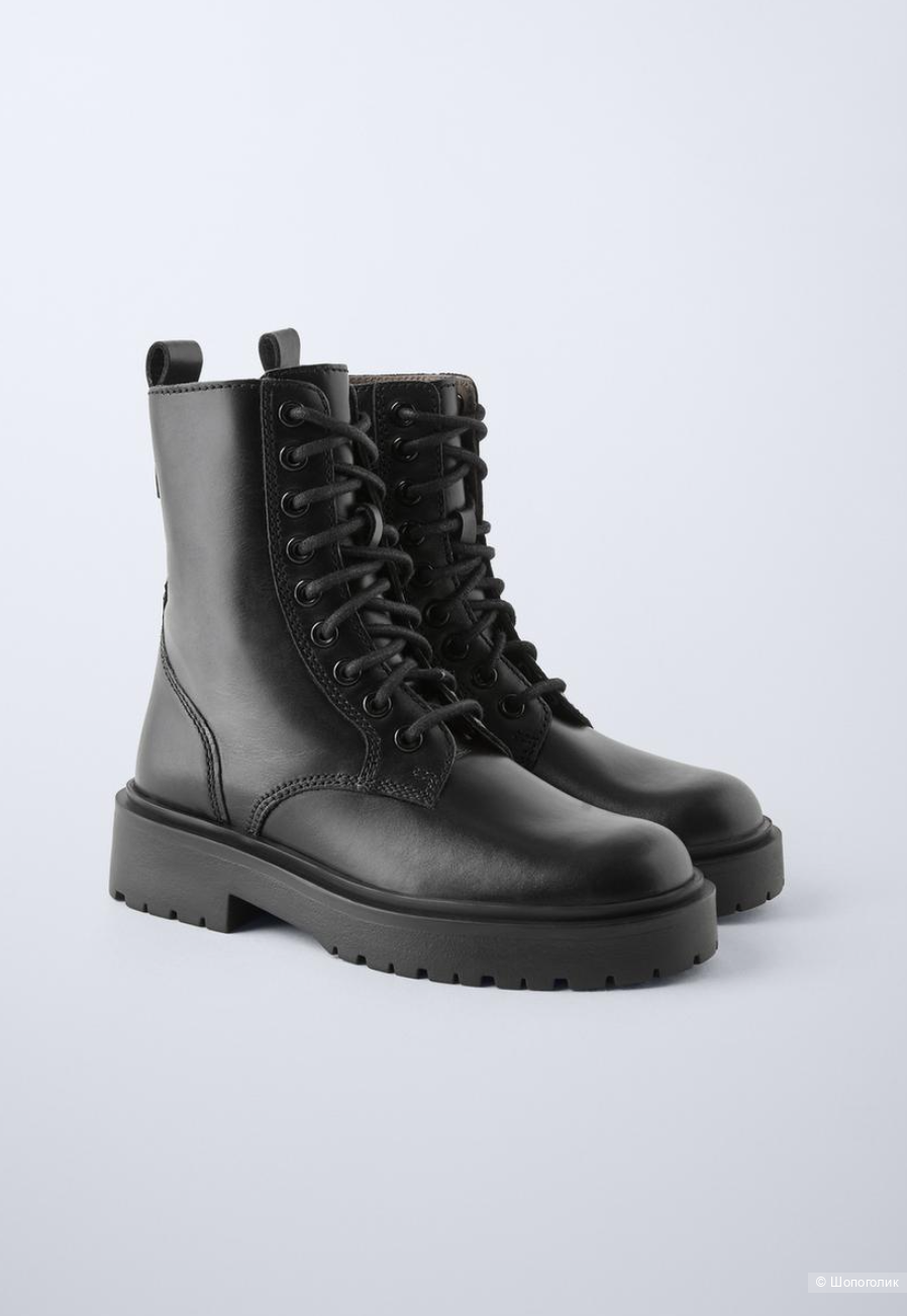Кожаные ботинки Zara 38