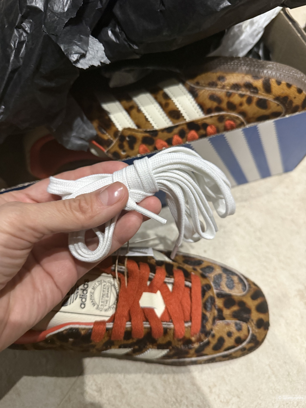 Леопардовые Adidas Samba 39