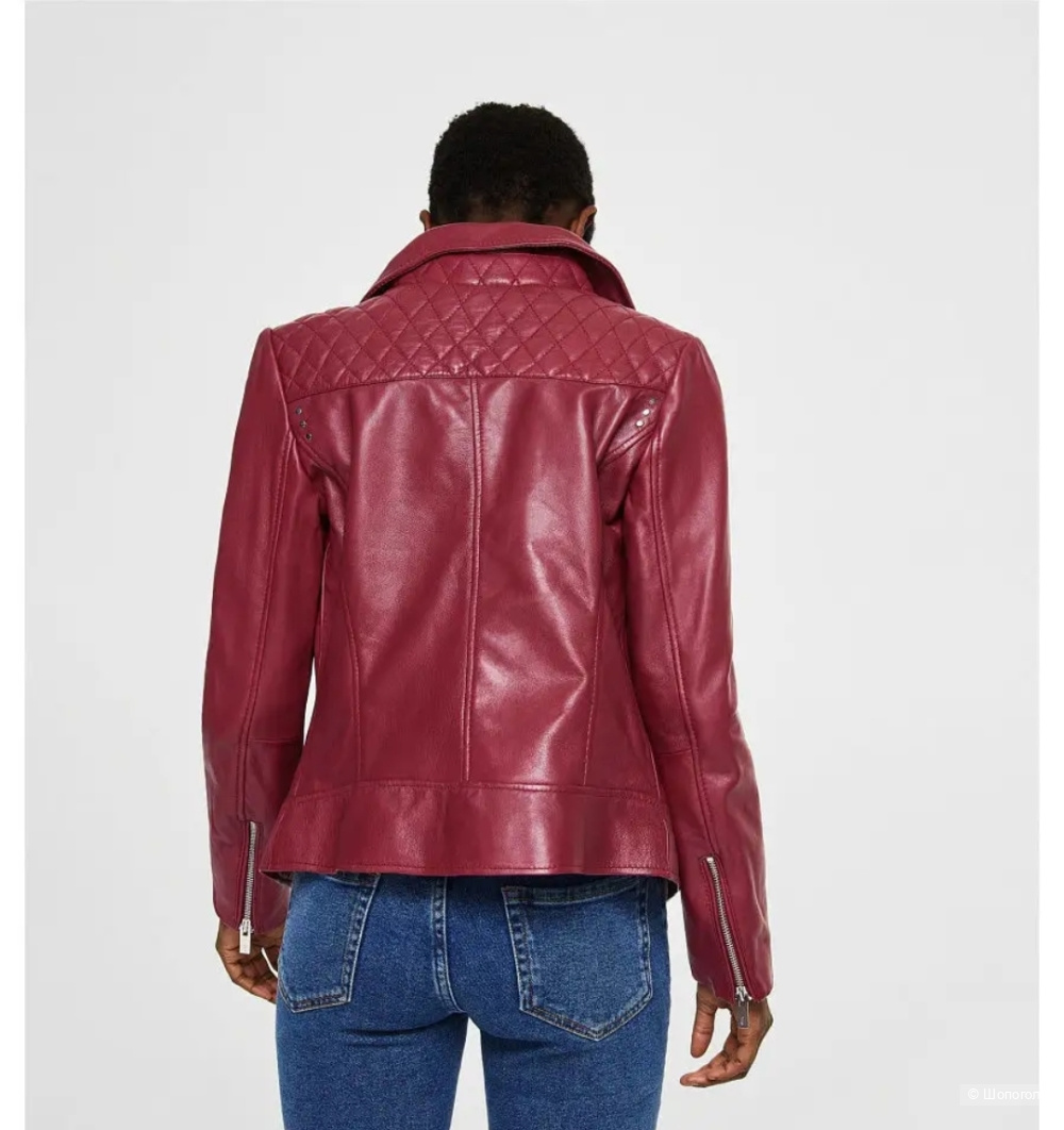 Кожаная куртка, Mango, 42-44