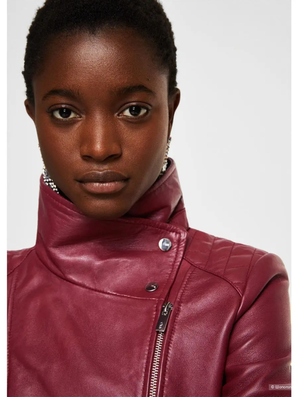 Кожаная куртка, Mango, 42-44