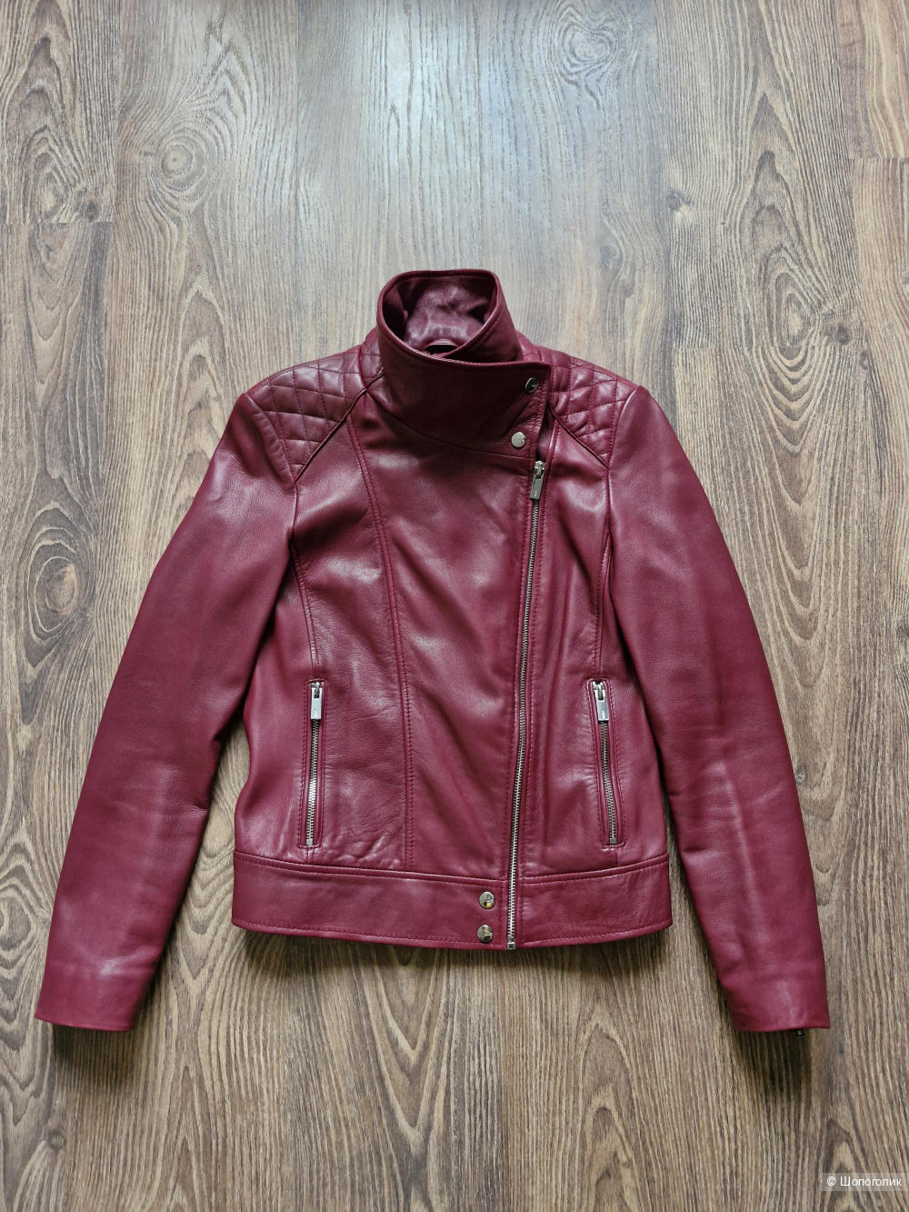 Кожаная куртка, Mango, 42-44