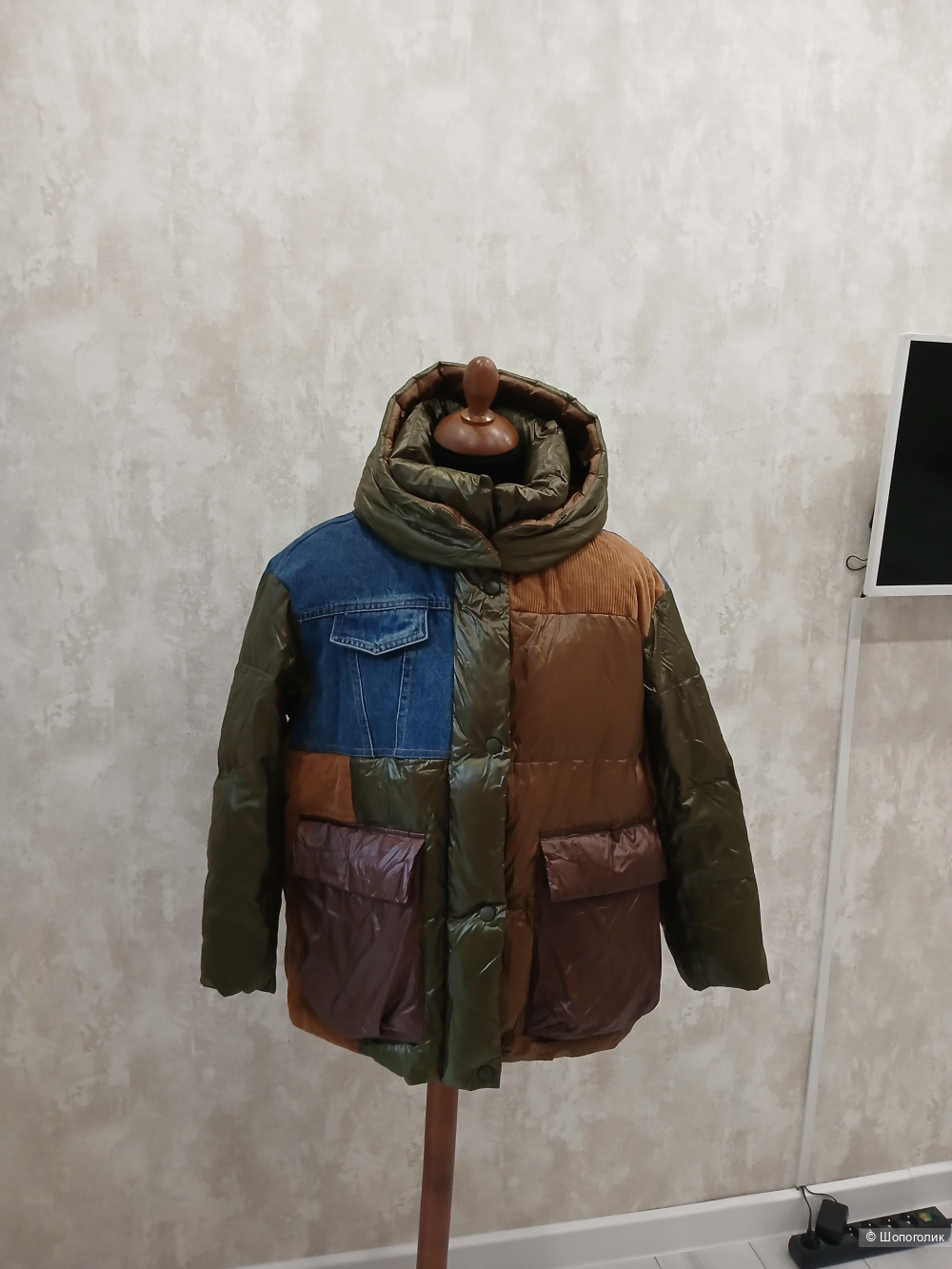 Куртка пуховик no name р.46-48-50