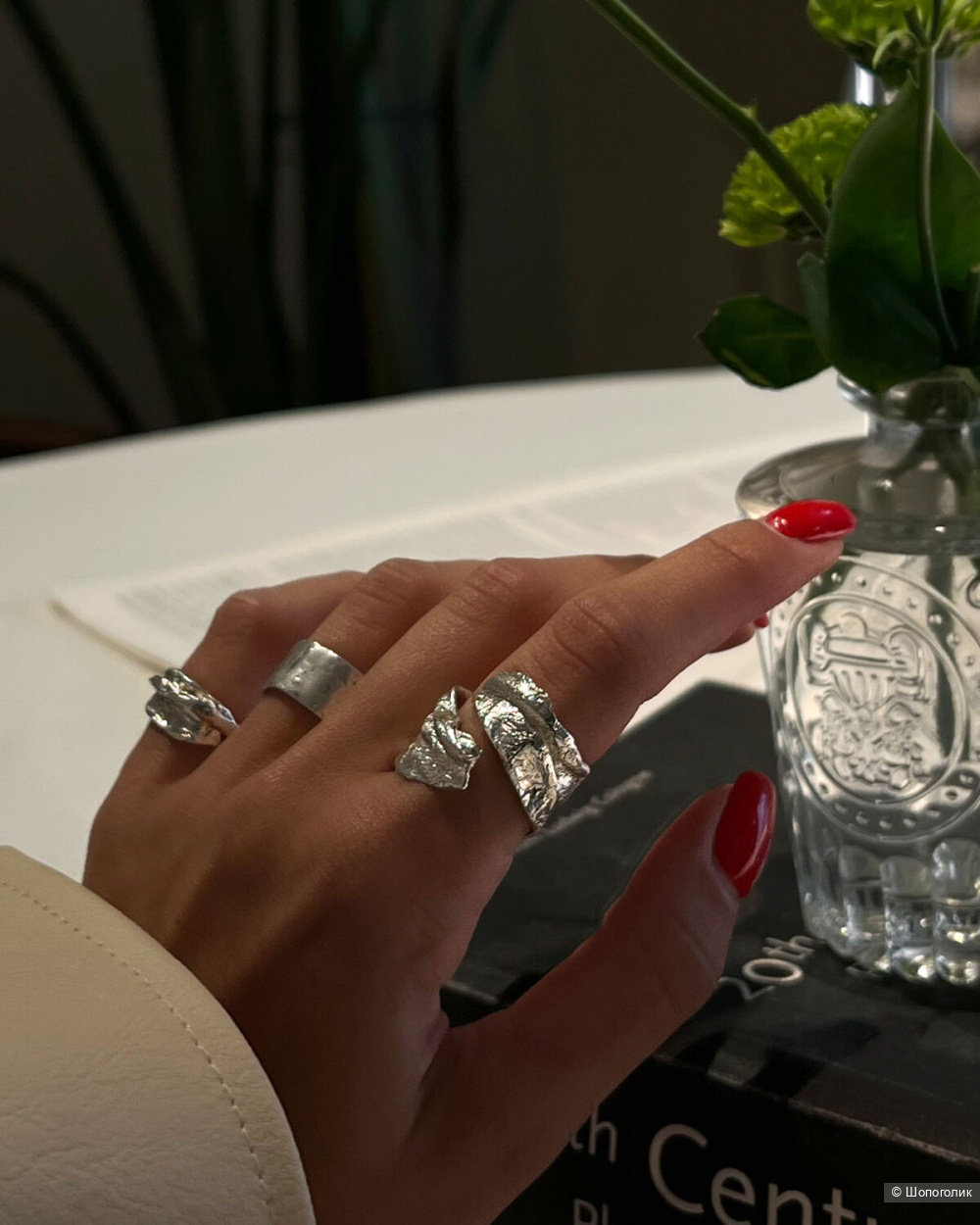 Комплект серьги и кольцо Ringstone