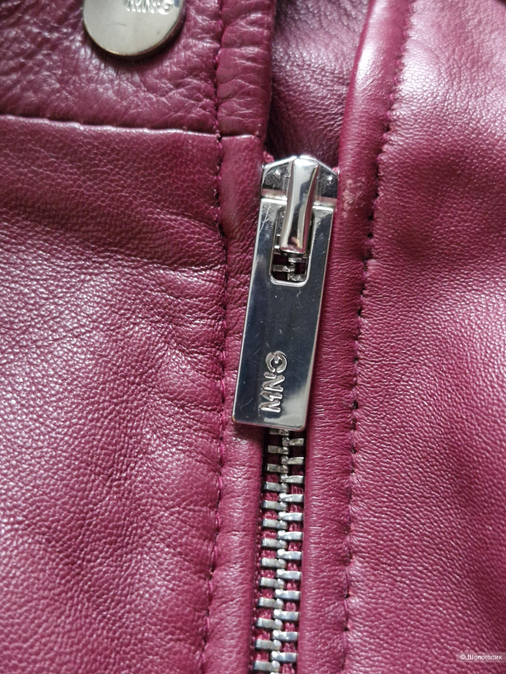 Кожаная куртка, Mango, 42-44