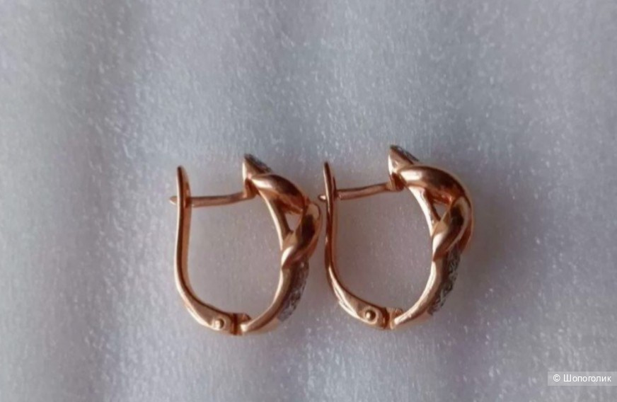 Серьги золото 585