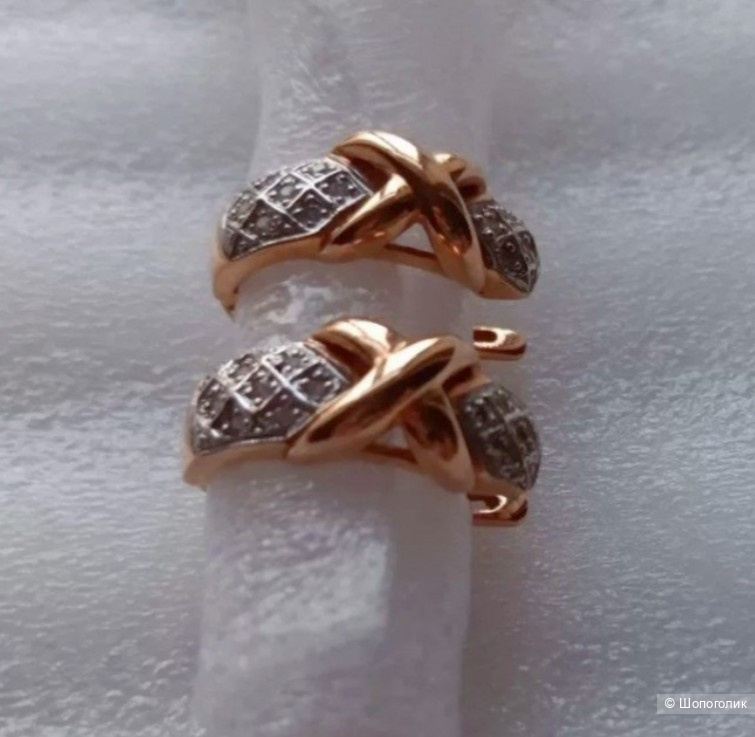 Серьги золото 585