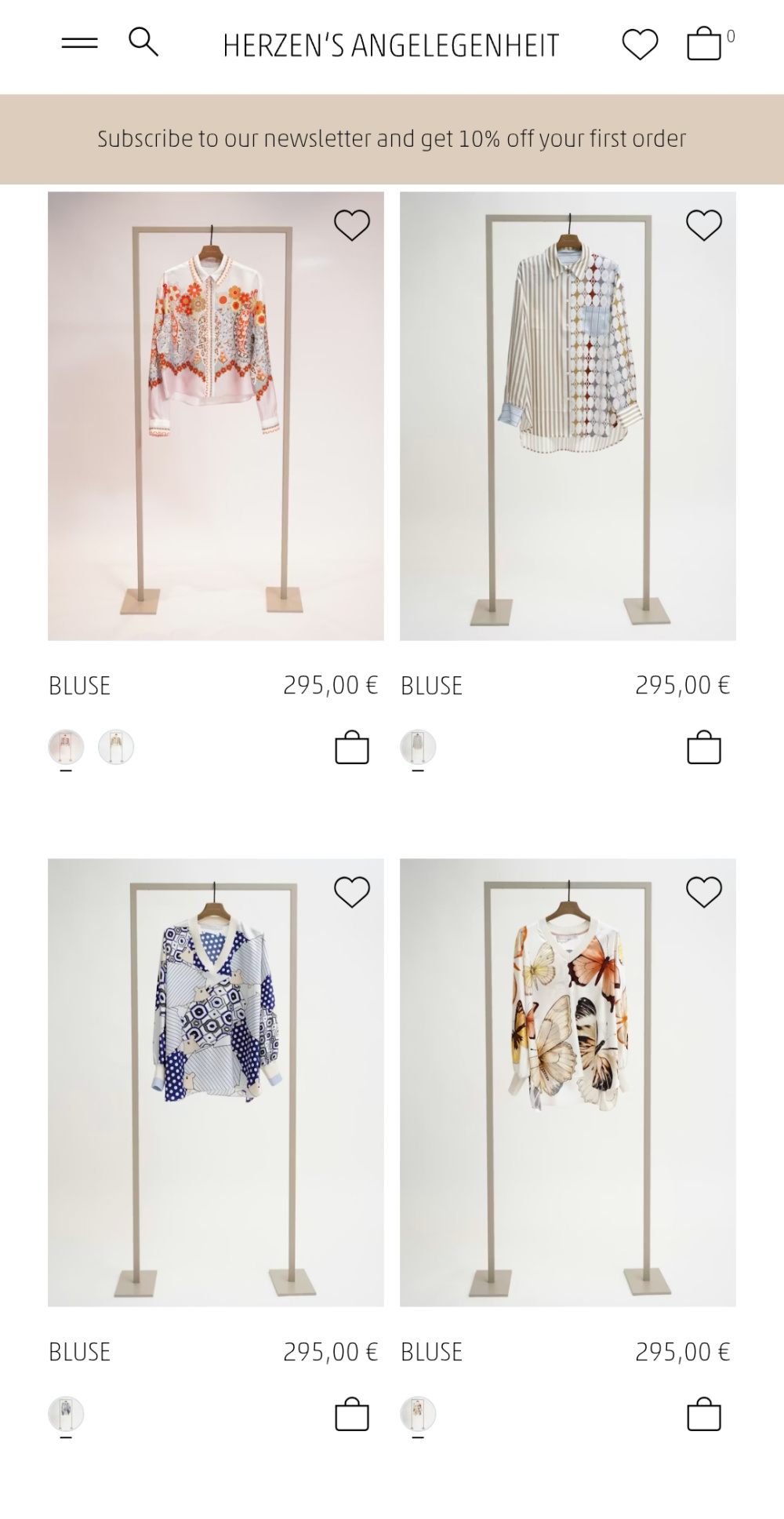 Блузка Herzen s angelegenheit, размер 48-50