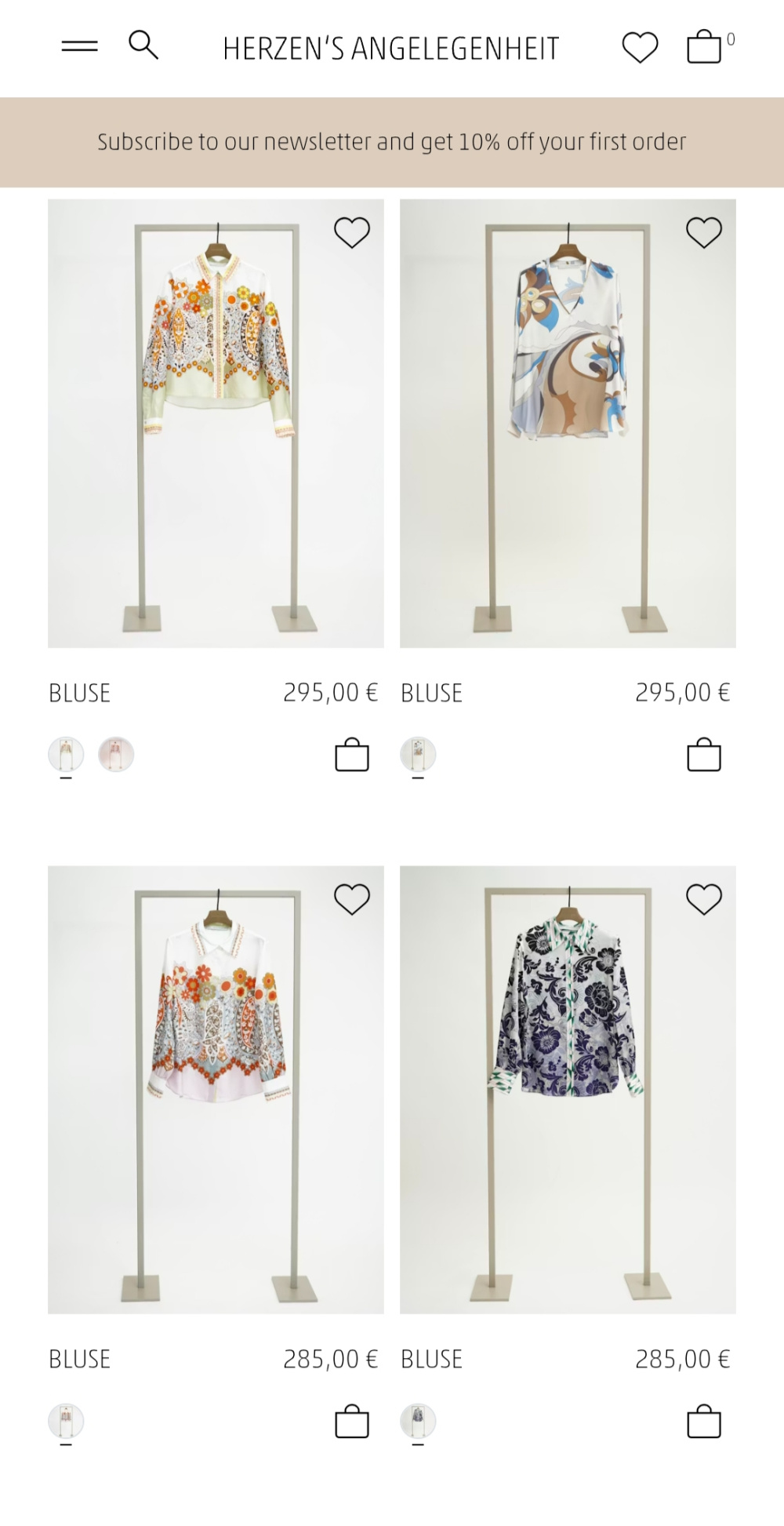 Блузка Herzen s angelegenheit, размер 48-50