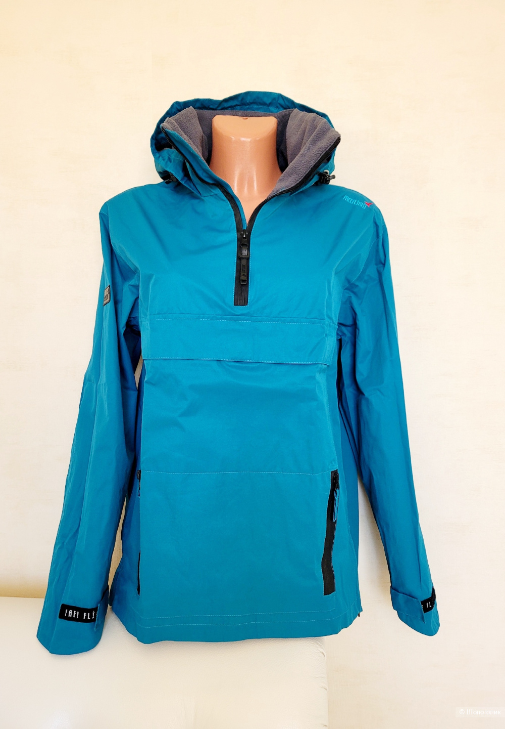 Куртка анорак мембрана на флисе Free Flight, р S