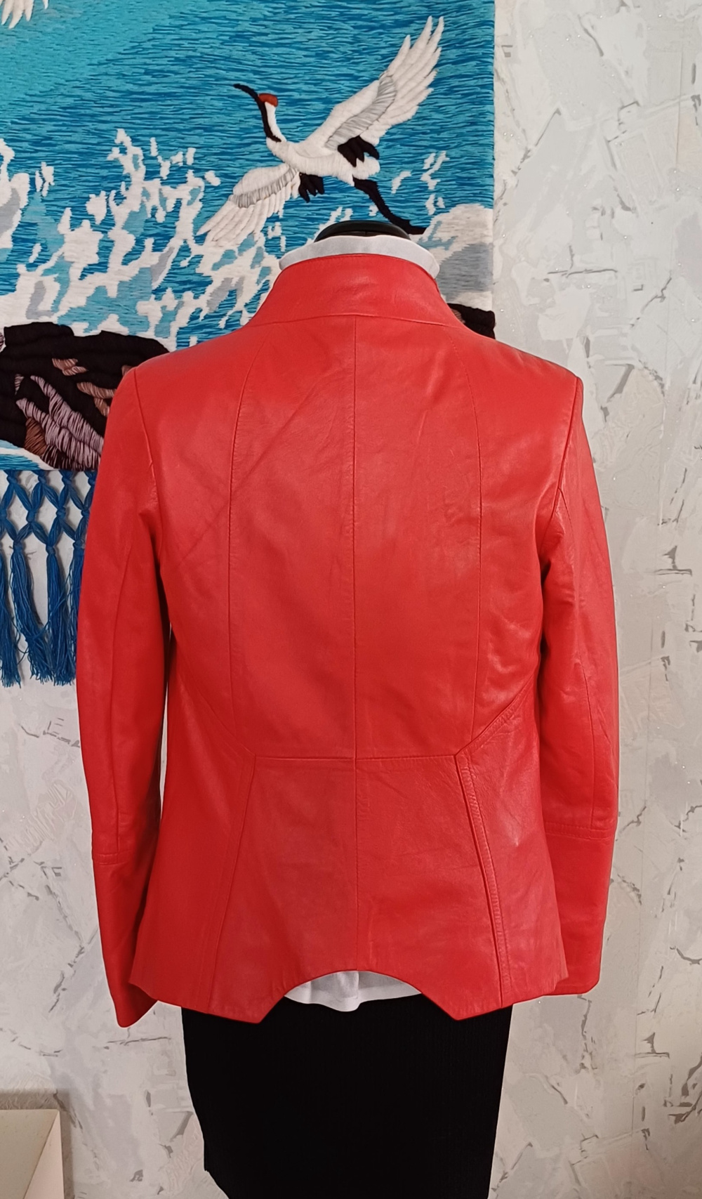 Кожаная куртка Franco  di Marco, 46 размер.