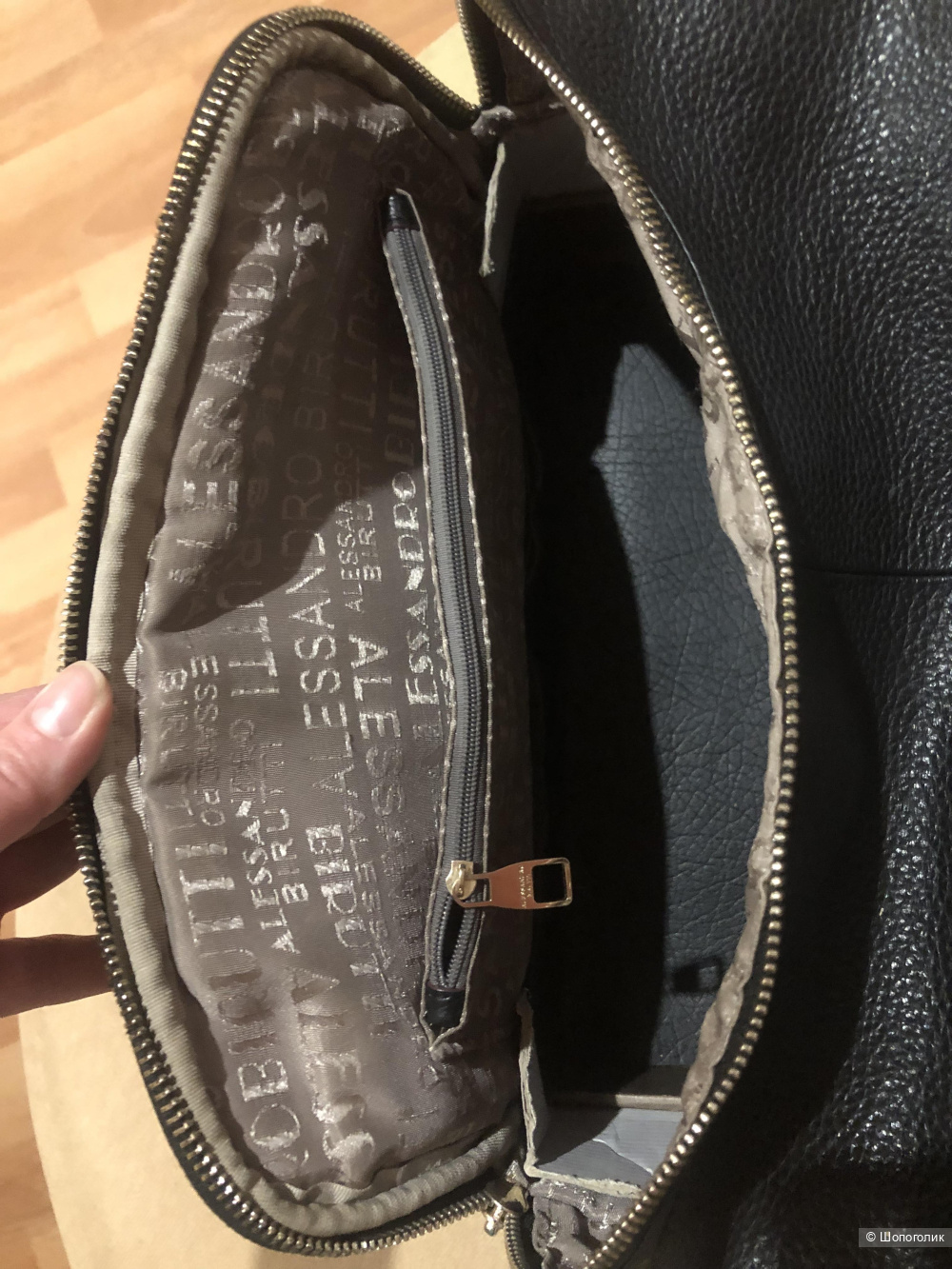 Сумка кожаная Alessandro Birutti , one size .