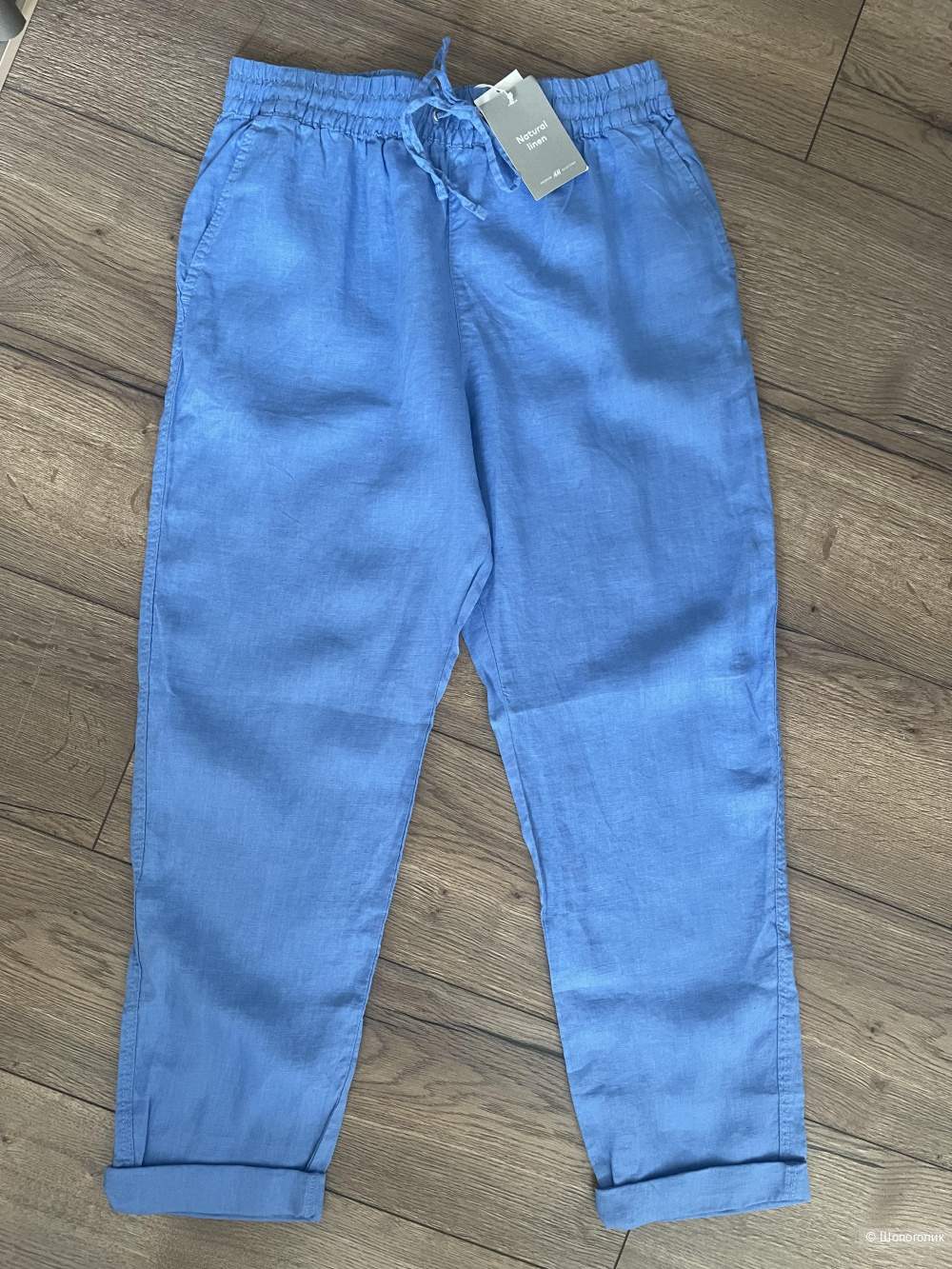 Льняные брюки H&M размер М