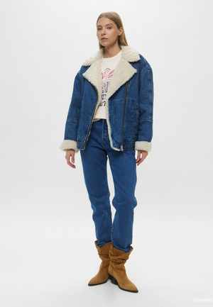 Куртка джинсовая зимняя Levi's, размер 42-44