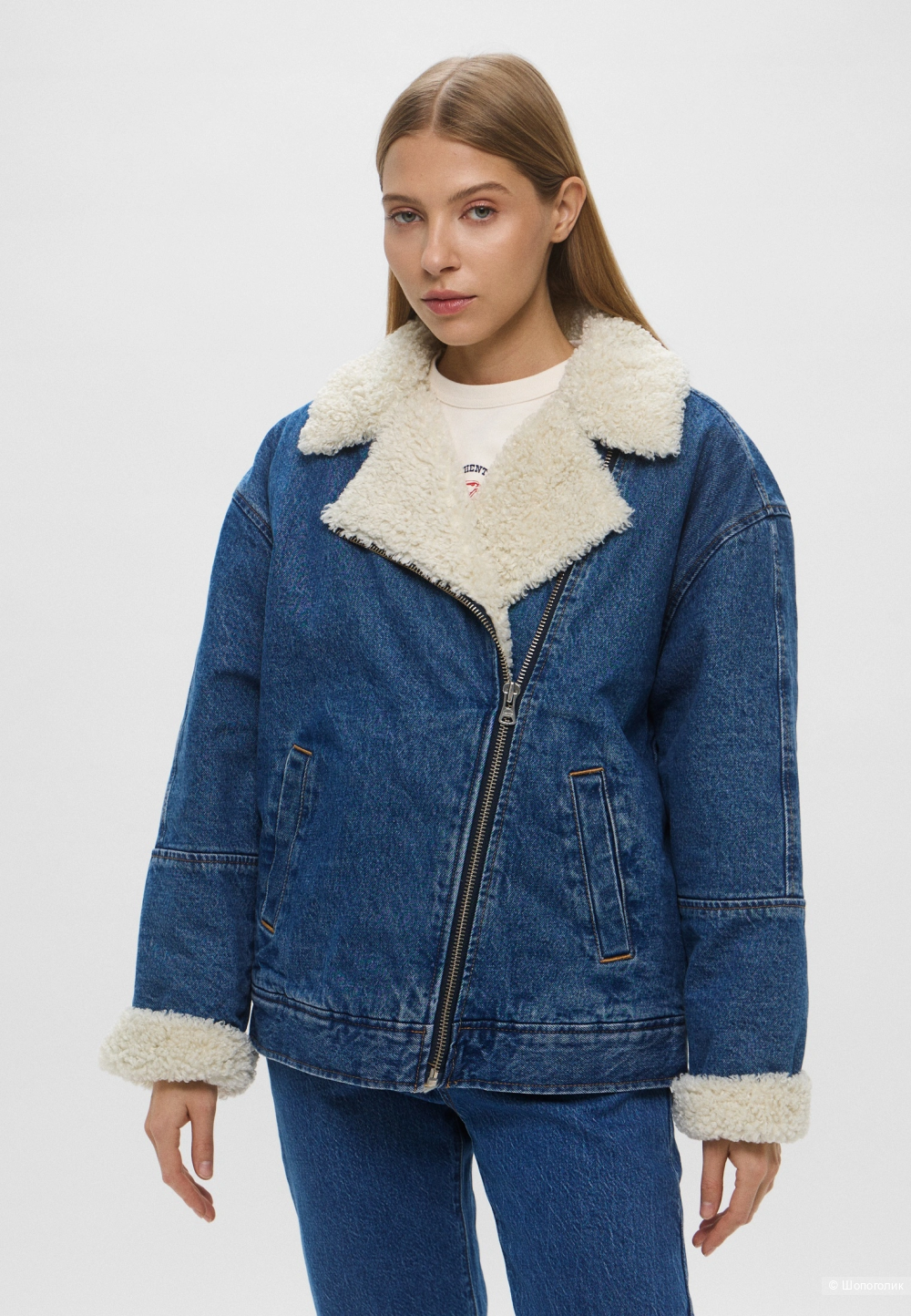 Куртка джинсовая зимняя Levi's, размер 42-44