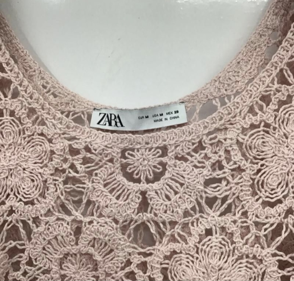Кофта кружево zara 46