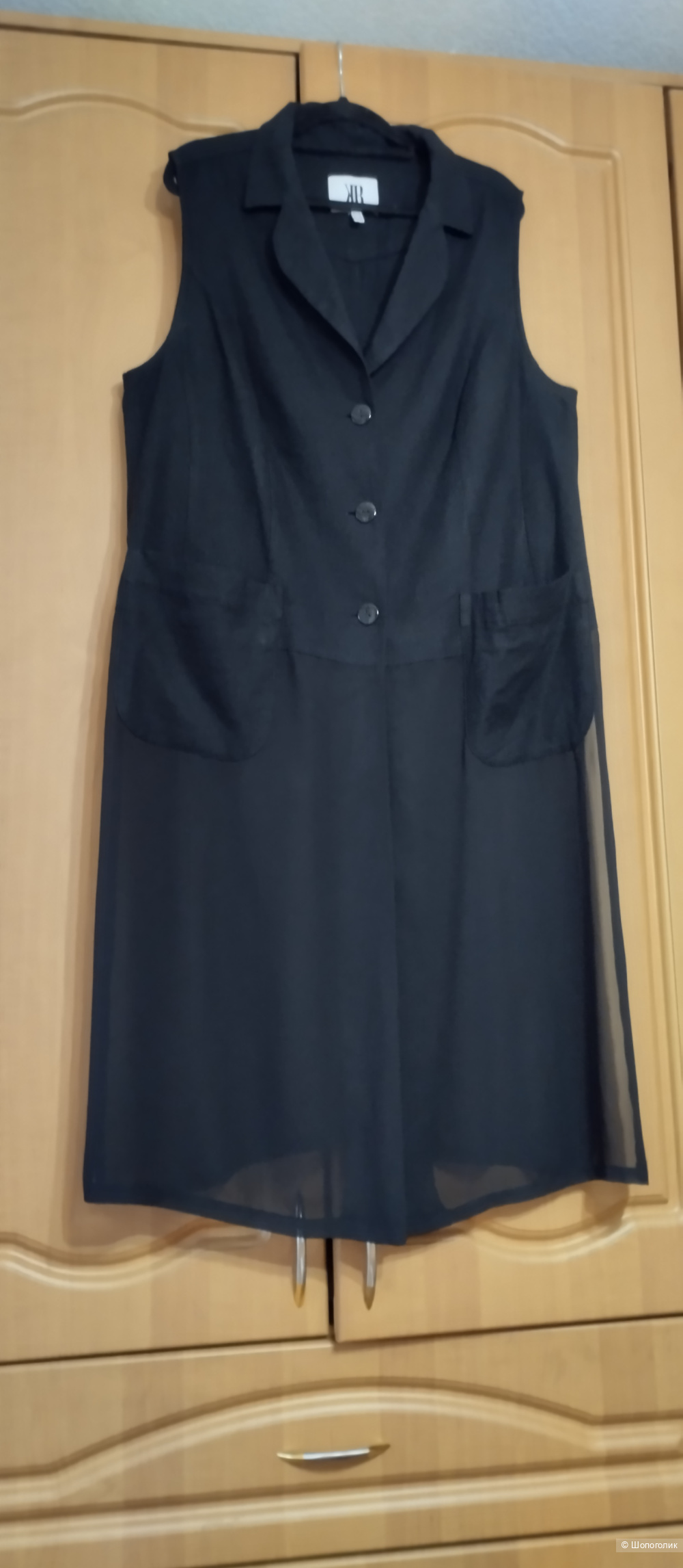 Льняная туника-жилет KR, 54-56