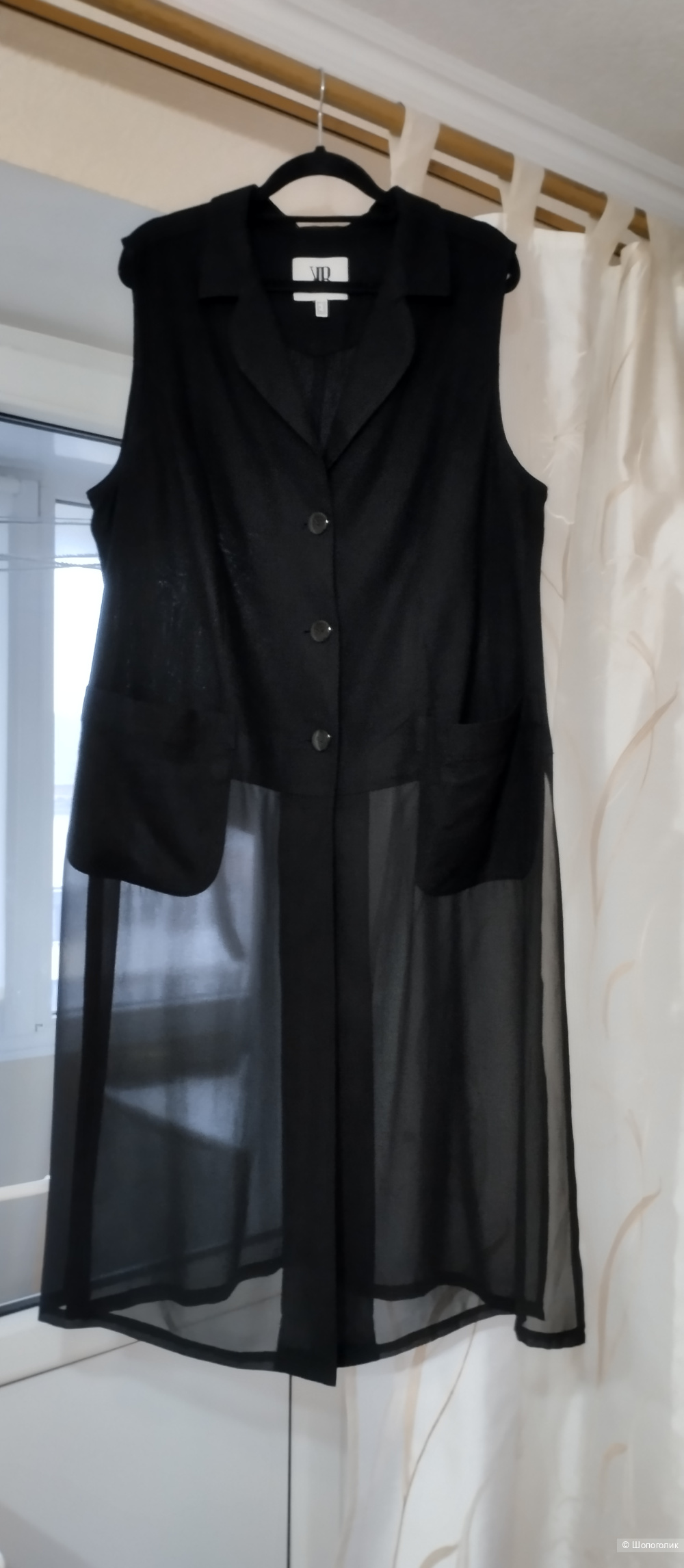 Льняная туника-жилет KR, 54-56