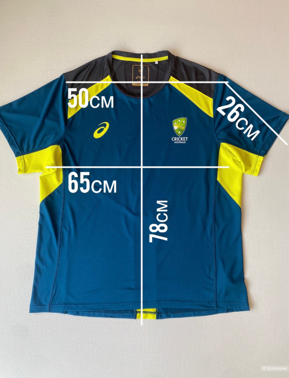 Футболка Asics Cricket Australia р. XXXL