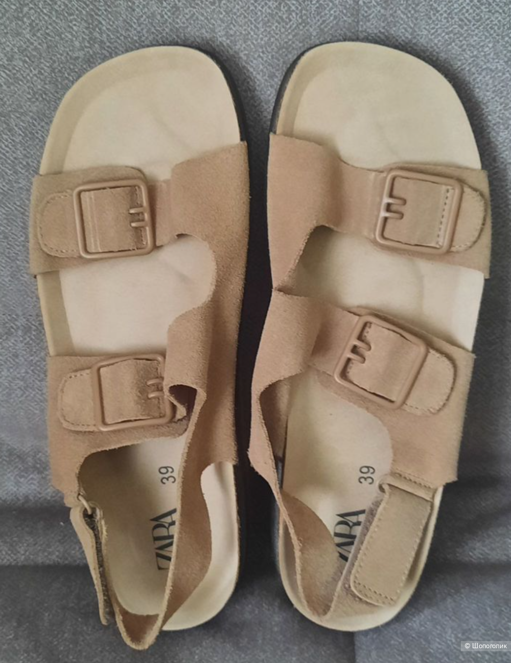 Сандалии кожаные Zara 39