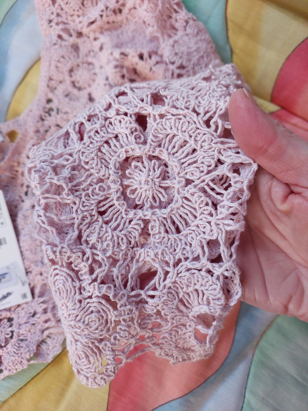 Кофта кружево zara 46