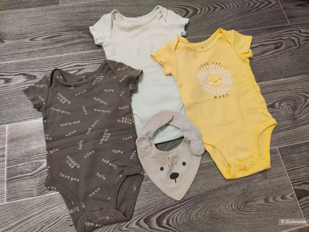 Комбинезон + боди Carter's  6-9 мес