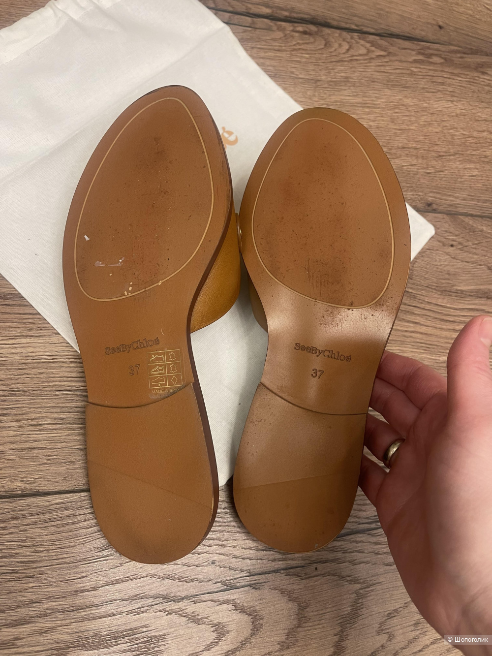 Кожаные пантолеты See by Chloe 37 размер