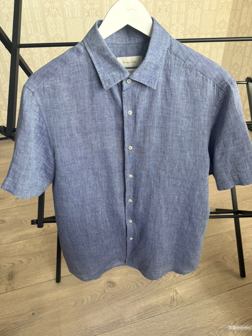 Льняная рубашка Massimo Dutti, L
