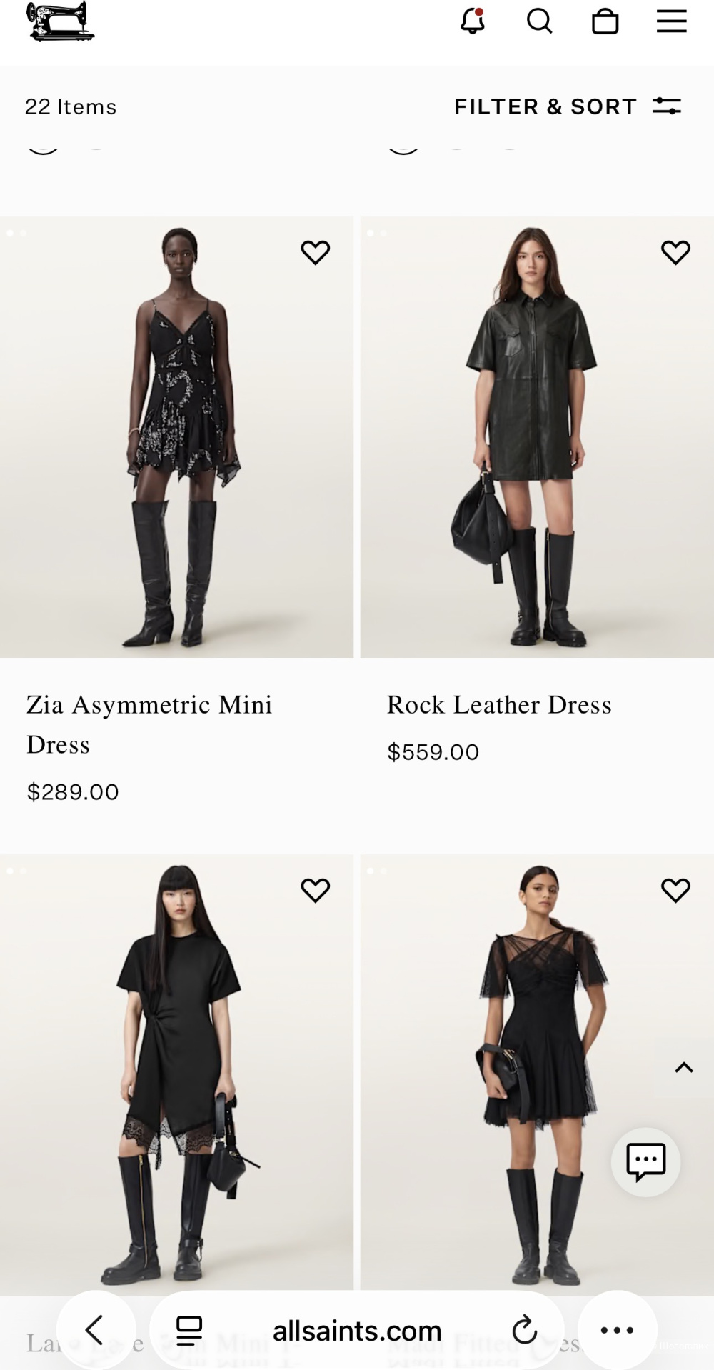 Платье Allsaints, размер 44-42