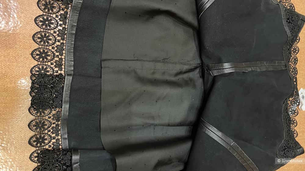 Юбка кожаная L (46/48) размер