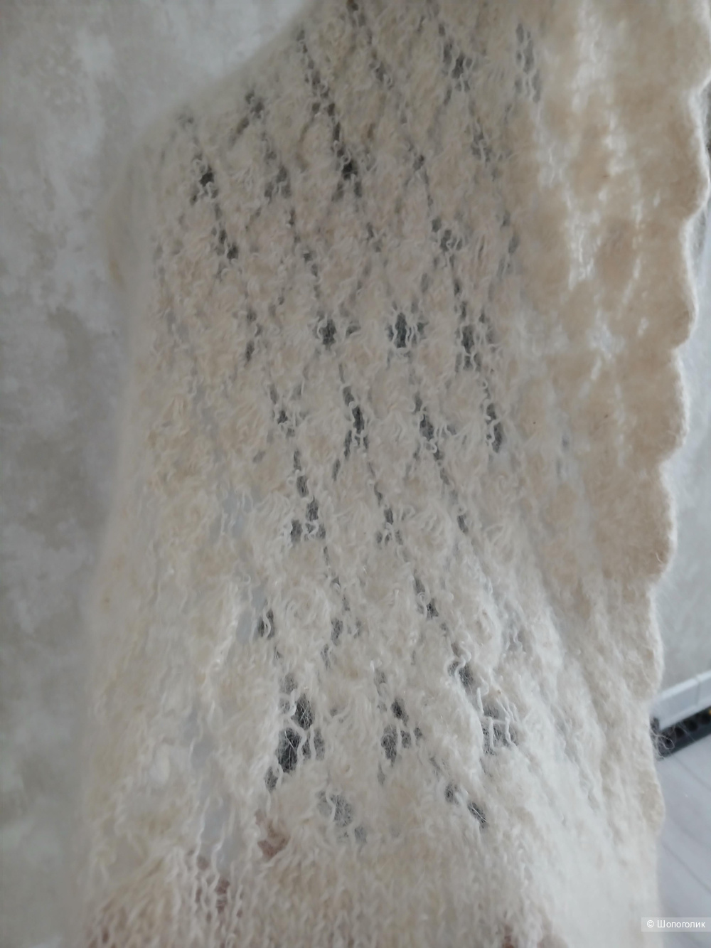 Оренбургский пуховый платок р.м