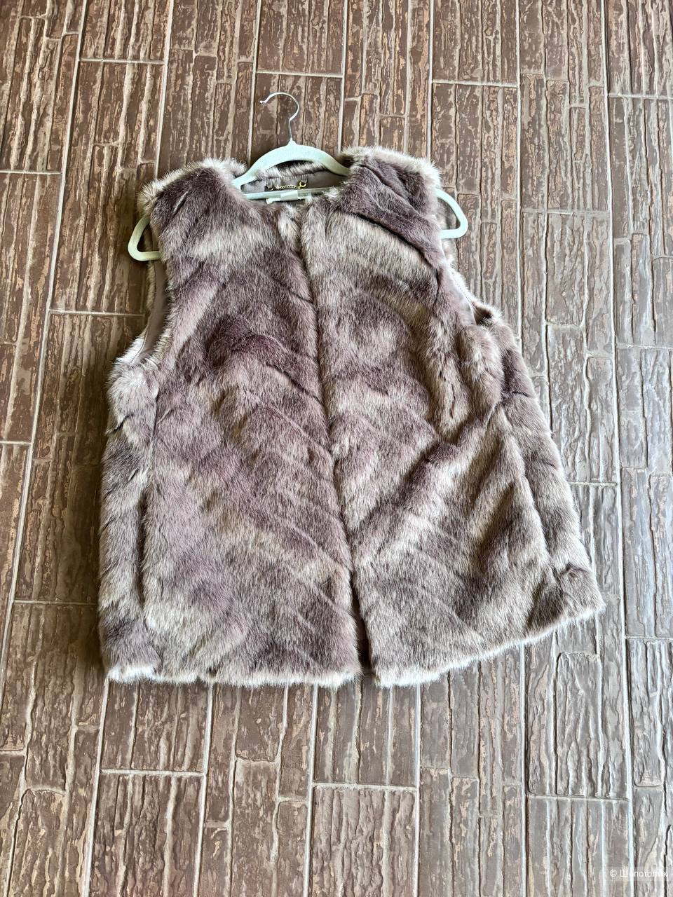 Жилет из экомеха H&M, размер 44/46/48