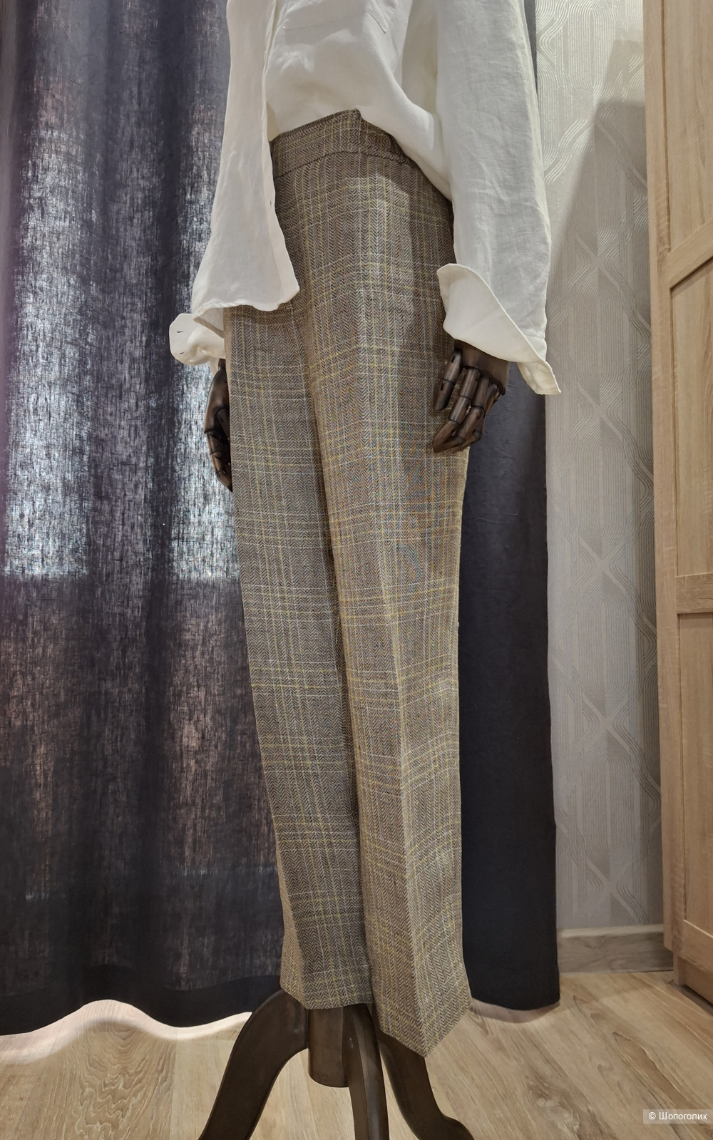 Льняные брюки Massimo Dutti/46