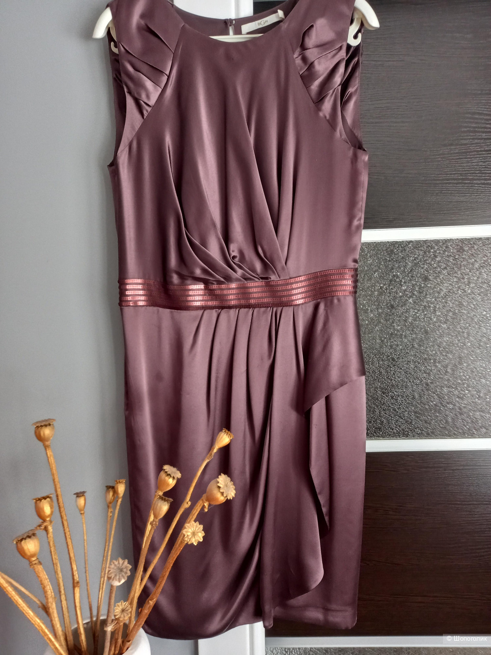 Платье натуральный шелк BGN Франция,  44 размер.