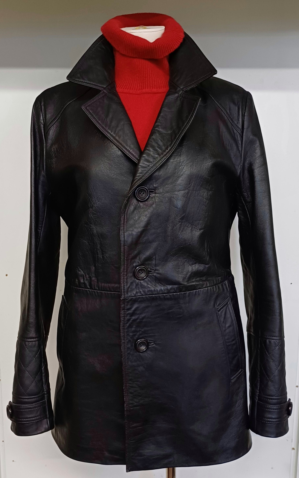 Кожаная куртка made in Mongolia, XL