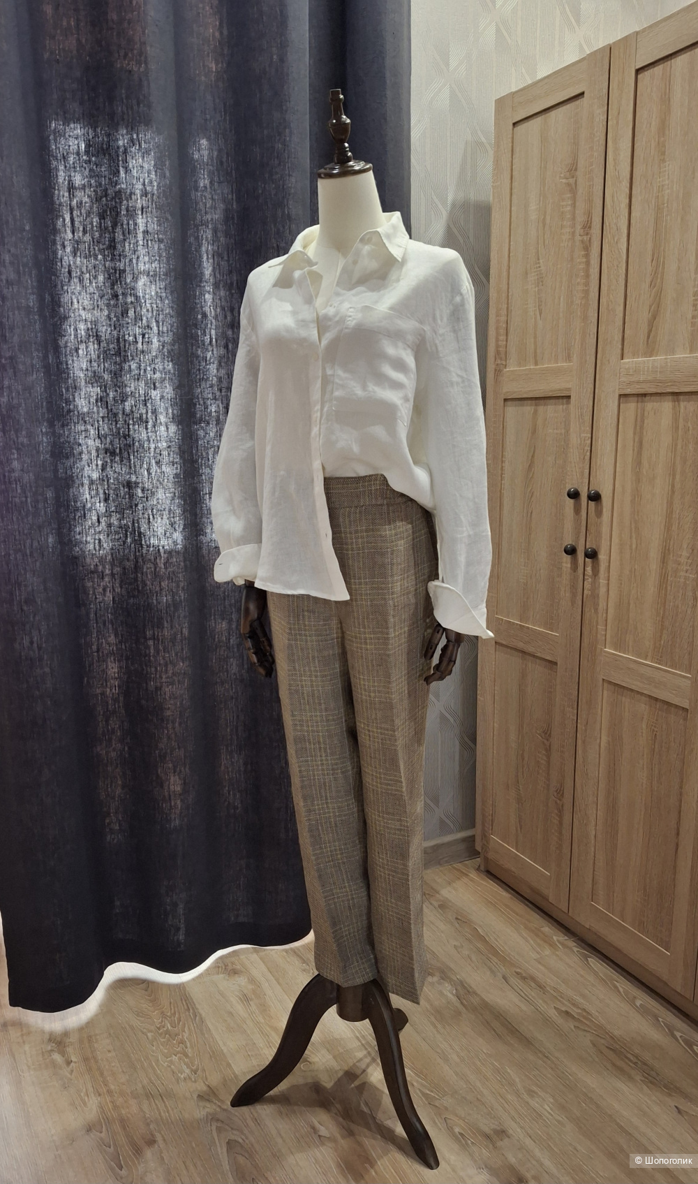 Льняные брюки Massimo Dutti/46