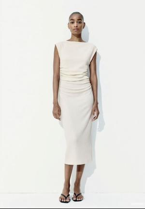 Платье H&M с драпировкой, L