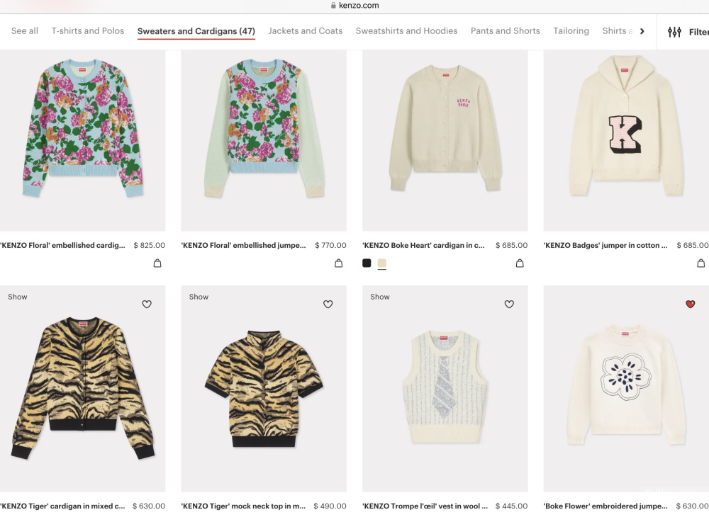 Джемпер (свитшот) Kenzo, размер S (40/42/44)