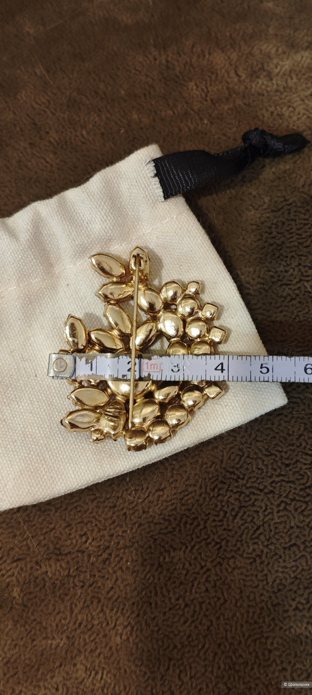 Брошь винтаж Чехословакия 4/5см